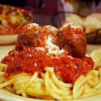 Bucatini with Bacon Sauce and Meatballs image