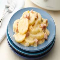 Slow-Cooker Cheesy Potatoes and Ham_image