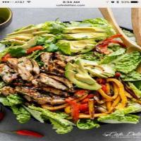 Grilled Chili Lime Chicken Fajita Salad Recipe image