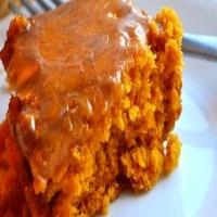 Two-Ingredient Pumpkin Cake with Apple Cider Glaze_image