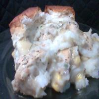 Chicken, Potato, and Biscuit Casserole Dish_image