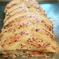 Bacon, Cheese, Sundried Tomato Puff Pastry Braid_image
