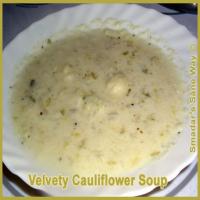 Low-Fat Velvety Cauliflower Soup (Kosher-Dairy)_image
