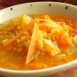 Carrot and Lentil Soup image