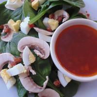 Wilted Spinach Salad and Bacon Vinaigrette image