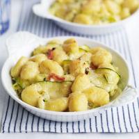 Gnocchi with courgette, mascarpone & spring onions image