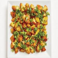 Roasted Potatoes with Parsley and Scallions image