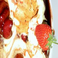 Fresh Strawberries and Balsamic Vinegar Ice Cream Parfaits image