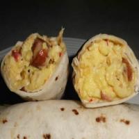 Cheesy breakfast burrito_image