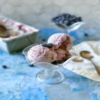 Easy Fresh Blueberry Ice Cream_image