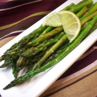 Garlic Asparagus with Lime image