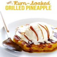 Easy Rum-Soaked Grilled Pineapple image