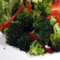Broccoli and Red Bell Pepper Saute image