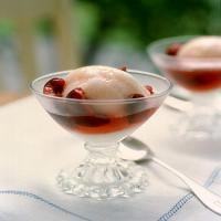 Cherries with Kirsch and Sorbet_image