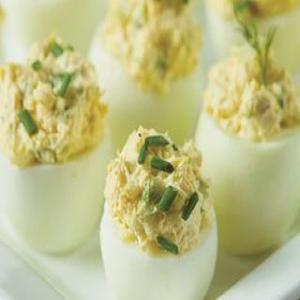 Creamy Three-Onion Deviled Eggs Recipe | Farm Flavor_image