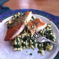 Pan Seared Talapia with lemon herb butter sauce Recipe - (4.5/5) image