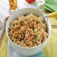 Macaroni Salad with Grilled Shrimp_image