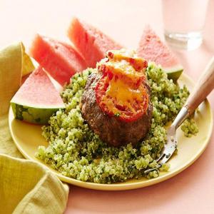 Cheesy Meatloaf with Green Quinoa_image