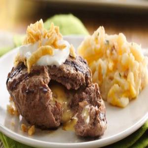 Loaded Burgers with Loaded Mashed Potatoes_image