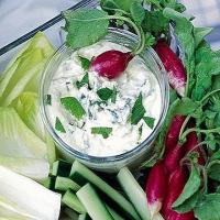 Herby feta & lemon dip with crudités_image