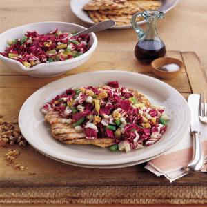 Grilled Chicken Paillard and Chopped-Radicchio Salad image