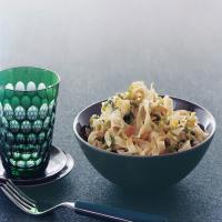 Fettuccine With Brussels Sprouts and Pine Nuts image