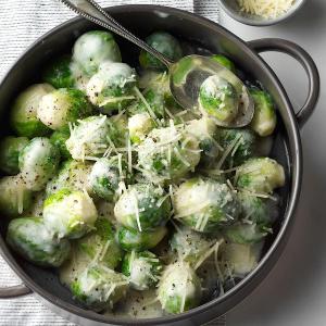 Brussels Sprouts in Rosemary Cream Sauce_image