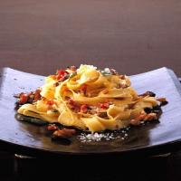 Tagliatelle with Chestnuts, Pancetta, and Sage_image