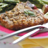 Veal Chops with Mustard-Sage Crust image