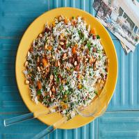 Rice with Parsley, Almonds, and Apricots image