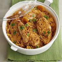 Harissa-spiced chicken with bulgur wheat image