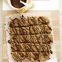 Sticky Sesame Bars with Raw Chocolate Drizzle image