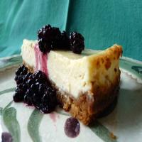 Cheesecake With Minted Blackberries image