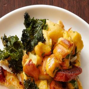 Potato Bread-Kale Stuffing With Andouille Sausage_image