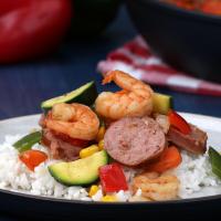Shrimp And Sausage Stir-fry Recipe by Tasty image