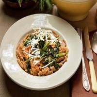 Farro Pasta with Nettles and Sausage image