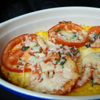 Baked Polenta with Fresh Tomatoes and Parmesan image