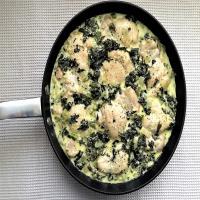 Chicken and Kale in Cream Sauce_image
