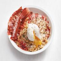 Savory Oats with Poached Eggs image