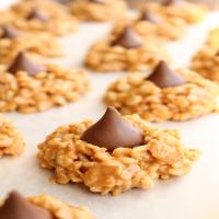 No Bake Peanut Butter Kiss Cookies Recipe image