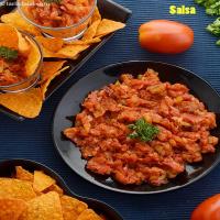 Mexican salsa recipe | Indian style Mexican salsa | homemade fresh tomato salsa |_image