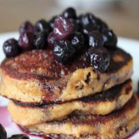 Blueberry Pancakes with Blueberry Compote_image
