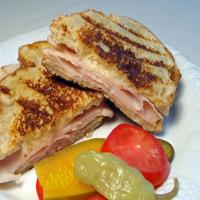 Grilled Turkey and Provolone on Garlic & Herb Bread_image