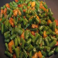 Sauteed Persimmons with Green Beans with Chives_image
