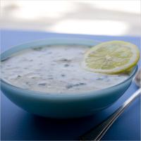 Hot Yogurt Soup with Barley and Cilantro_image
