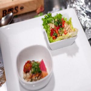 Thai Basil Tofu Lettuce Cups image