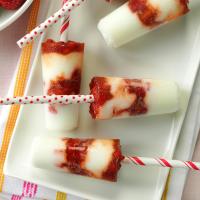 Strawberry-Rosemary Yogurt Pops image