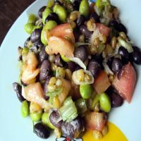 Black Bean, Edamame and Wheat Berry Salad_image
