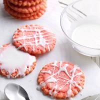 Glazed Strawberry Cookies image