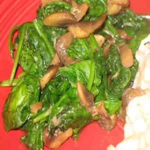 Sauteed Spinach, Garlic, and Mushrooms_image